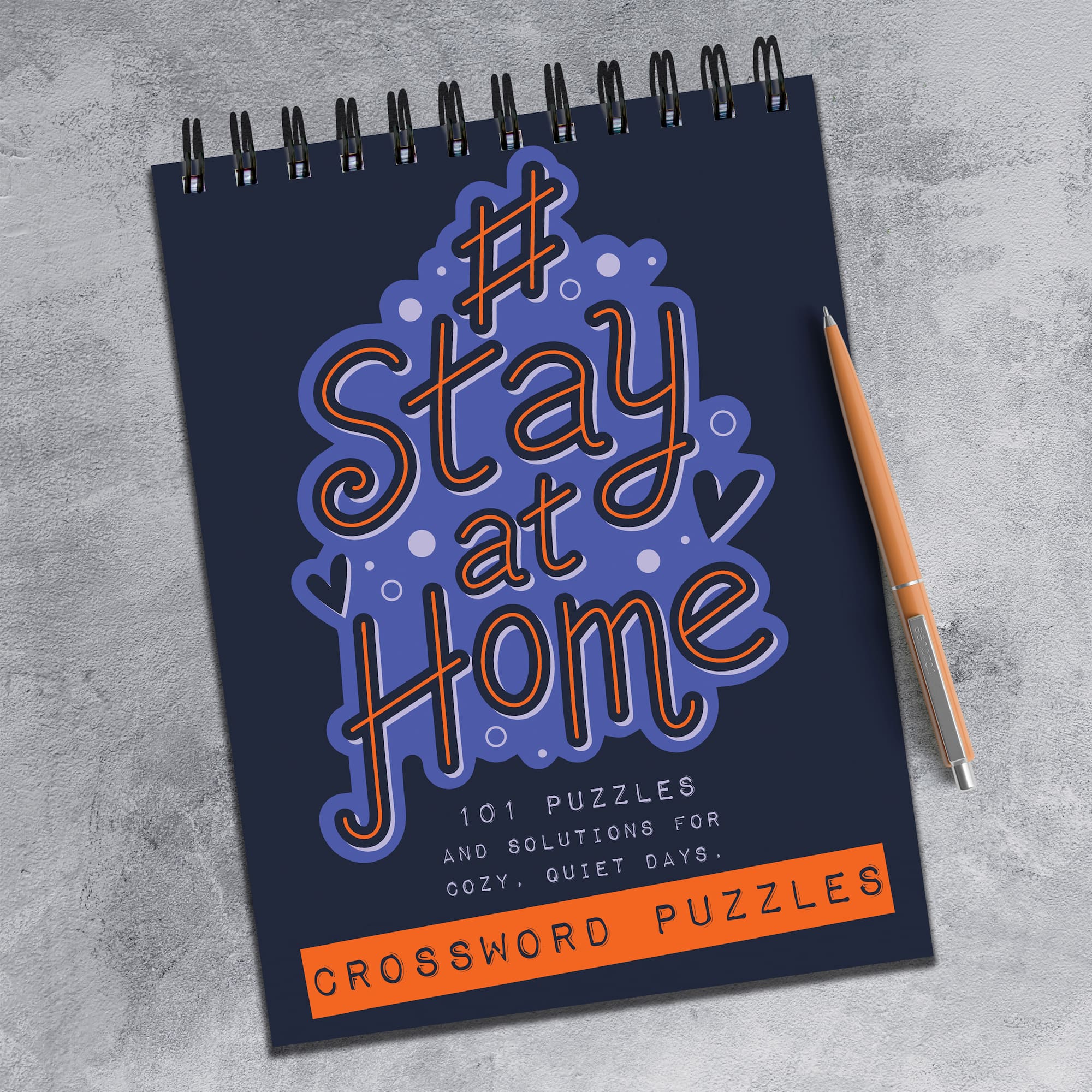 TF Publishing #StayatHome Crossword Puzzle Book Spiral Puzzle Pad